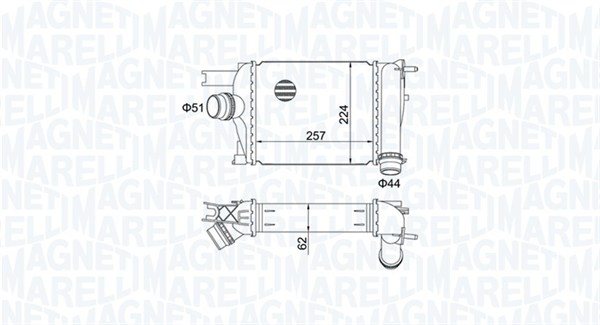 Интеркулер MAGNETI MARELLI 351319205170