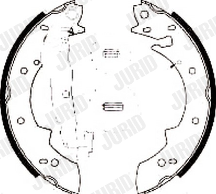 Комплект тормозных колодок JURID 362270J