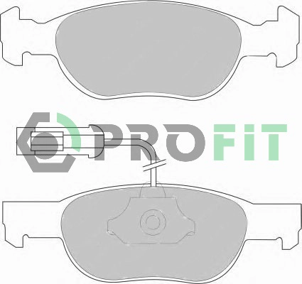 Комплект тормозных колодок дисковый тормоз PROFIT 5000-1040