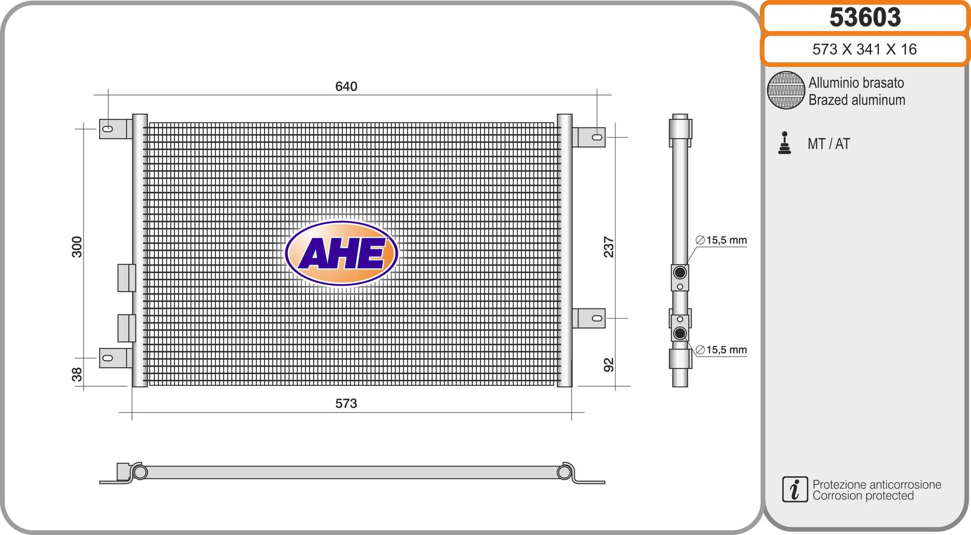 Конденсатор кондиционер AHE 53603