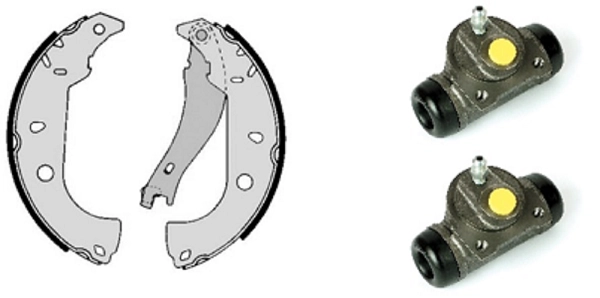 Комплект тормозных колодок standard kit VILLAR 608.7973.1