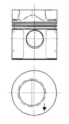 Поршень KOLBENSCHMIDT 91598600