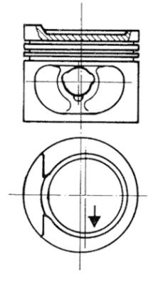Поршень KOLBENSCHMIDT 93872600