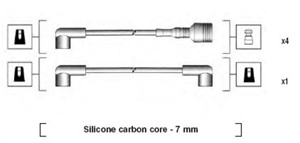 Комплект проводов зажигания MAGNETI MARELLI 941044140503