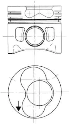 Поршень KOLBENSCHMIDT 94429720