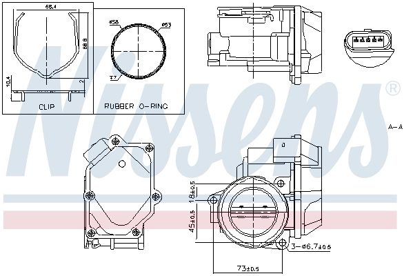 Корпус дроссельной заслонки first fit NISSENS 955055