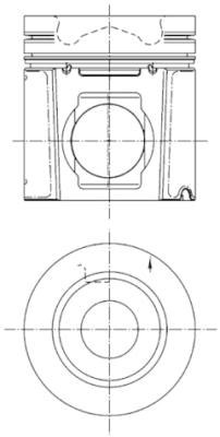Поршень KOLBENSCHMIDT 99496600