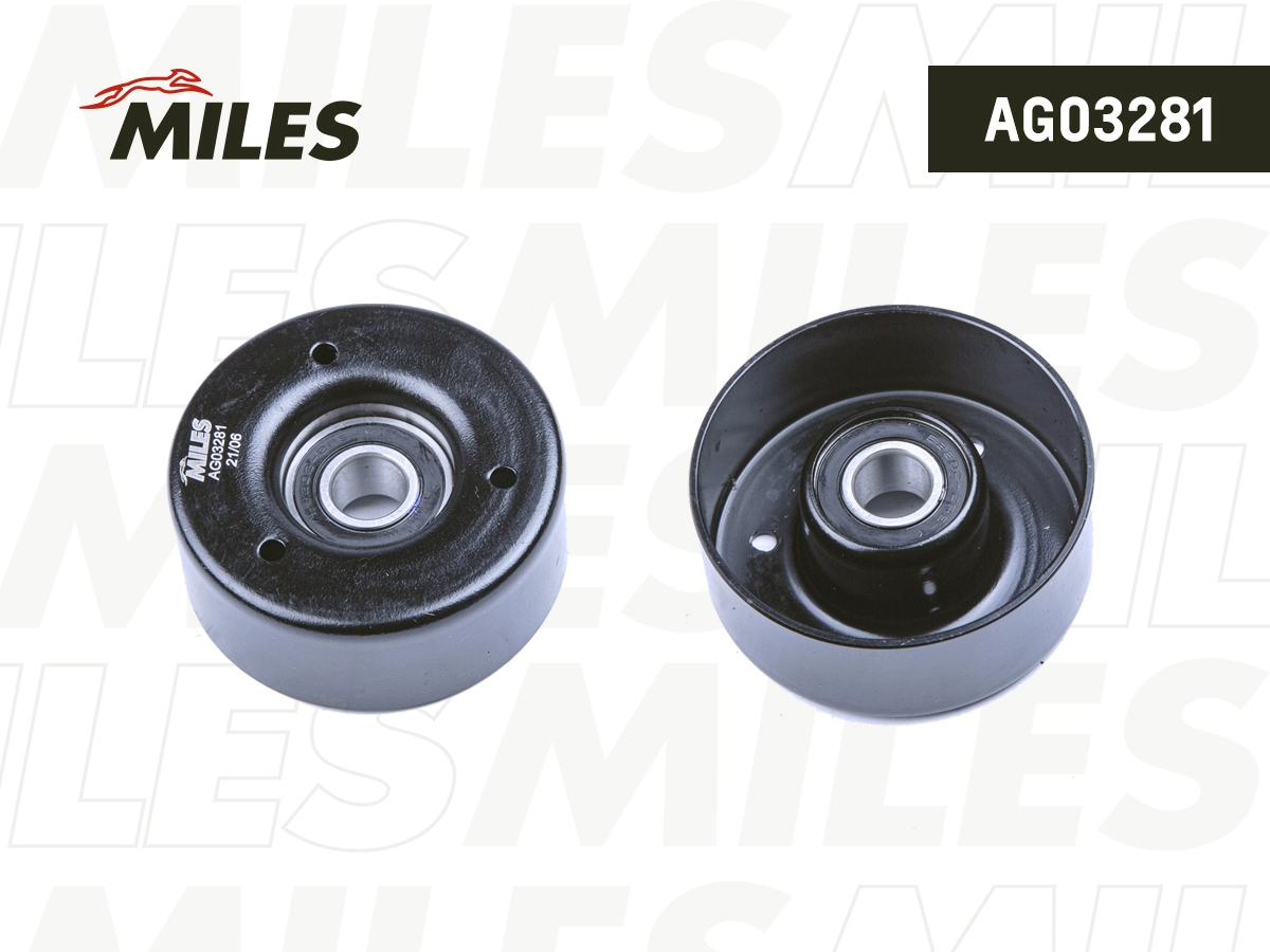 Натяжной ролик поликлиновой ремень MILES AG03281