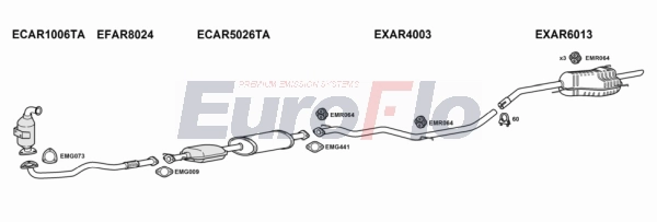 Система выпуска ог EUROFLO AR14719D 1008
