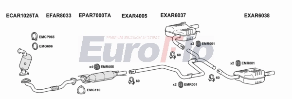 Система выпуска ог EUROFLO AR15924D 2004