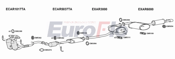 Система выпуска ог EUROFLO ARSPI20 5015