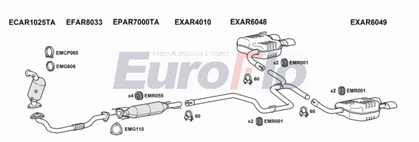Система выпуска ог EUROFLO ARSPI24D 5001