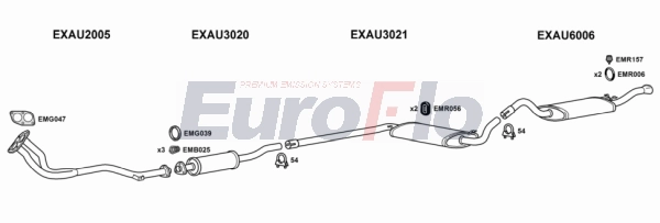Система выпуска ог EUROFLO AU8016 2011B