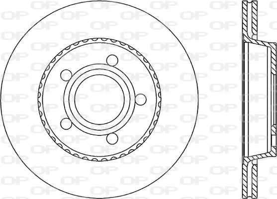 Тормозной диск coated OPEN PARTS BDR1029.20