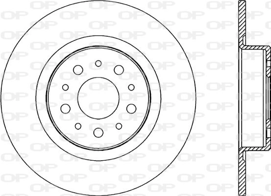 Тормозной диск coated OPEN PARTS BDR2179.10