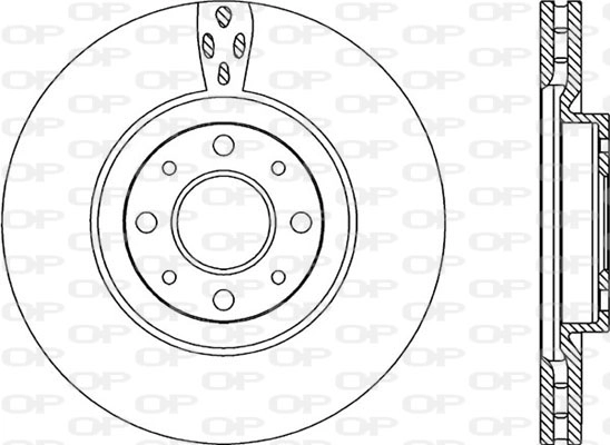 Тормозной диск coated OPEN PARTS BDR2217.20