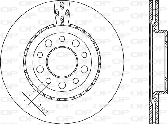 Тормозной диск coated OPEN PARTS BDR2255.20