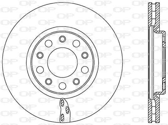 Тормозной диск coated OPEN PARTS BDR2521.20