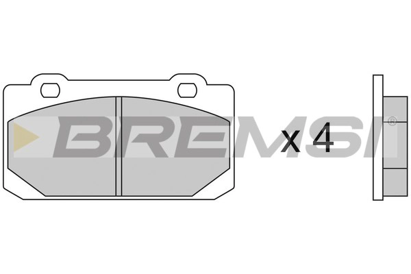 Комплект тормозных колодок дисковый тормоз BREMSI BP2240