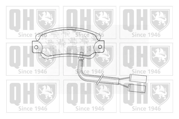 Комплект тормозных колодок дисковый тормоз QUINTON HAZELL BP529