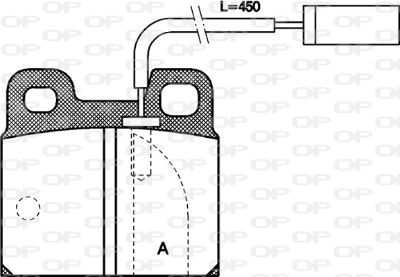 Комплект тормозных колодок дисковый тормоз OPEN PARTS BPA0005.11