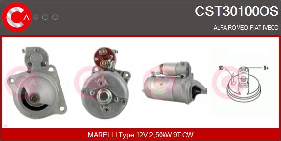 Стартер reman - no core value CASCO CST30100OS