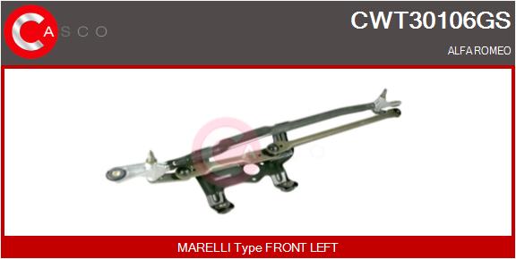 Система тяг и рычагов привода стеклоочистителя genuine CASCO CWT30106GS