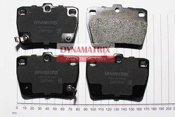 Комплект тормозных колодок дисковый тормоз DYNAMATRIX-KOREA DBP1531