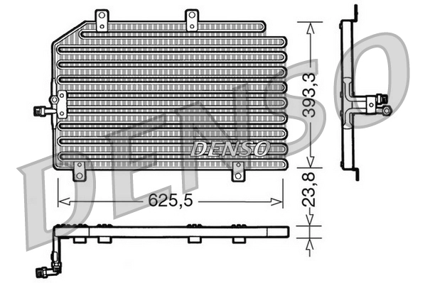 Конденсатор кондиционер DENSO DCN01022
