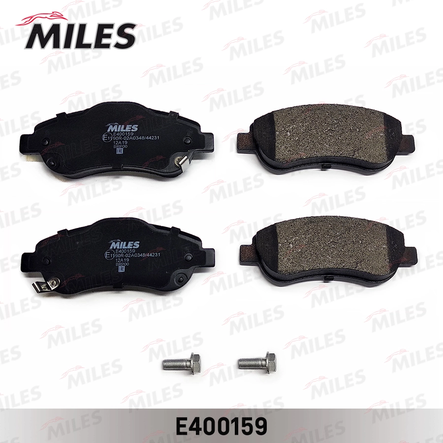 Комплект тормозных колодок дисковый тормоз MILES E400159