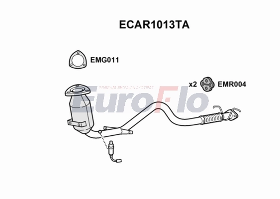 Катализатор EUROFLO ECAR1013TA