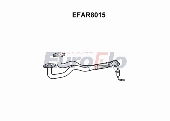 Труба выхлопного газа EUROFLO EFAR8015