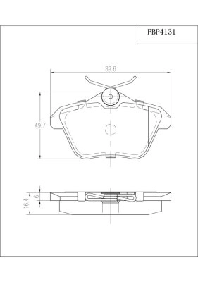 Комплект тормозных колодок дисковый тормоз FI.BA FBP4131