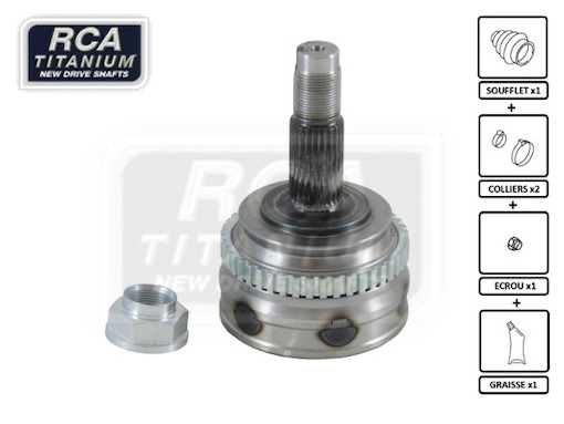 Шарнирный комплект приводной вал new cv joint RCA FRANCE FI50A