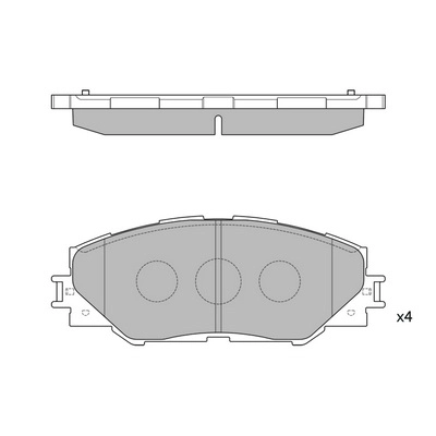 Комплект тормозных колодок дисковый тормоз HAGEN GP2138