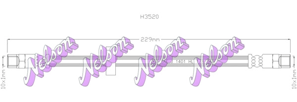Тормозной шланг KAWE H3520