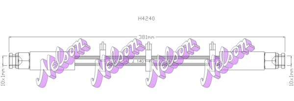 Тормозной шланг KAWE H4240