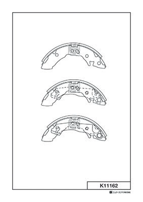 Комплект тормозных колодок MK KASHIYAMA K11162