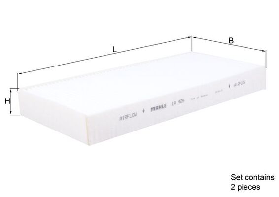 Фильтр воздух во внутренном пространстве MAHLE/KNECHT LA 426/S