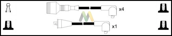 Комплект проводов зажигания MOTAQUIP LDRL1645