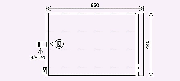 Конденсатор кондиционер AVA QUALITY COOLING MS5700D