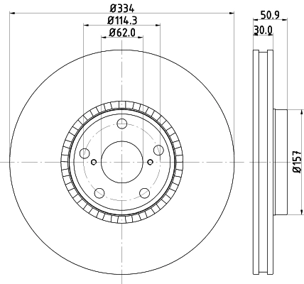 Тормозной диск NISSHINBO ND1135K