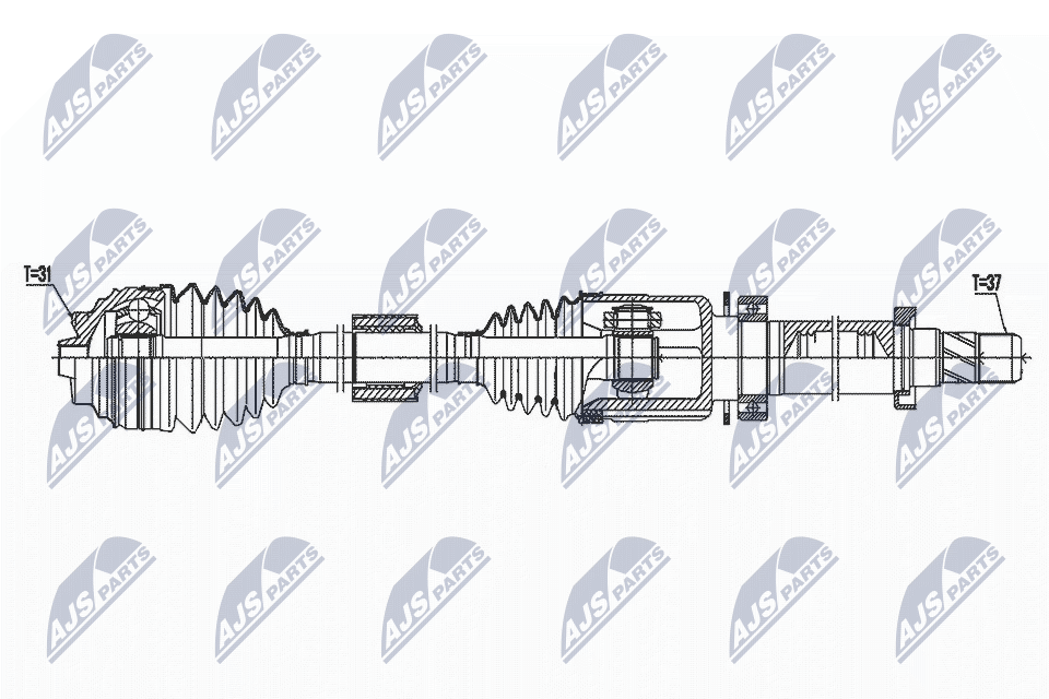 Приводной вал NTY NPW-BM-171