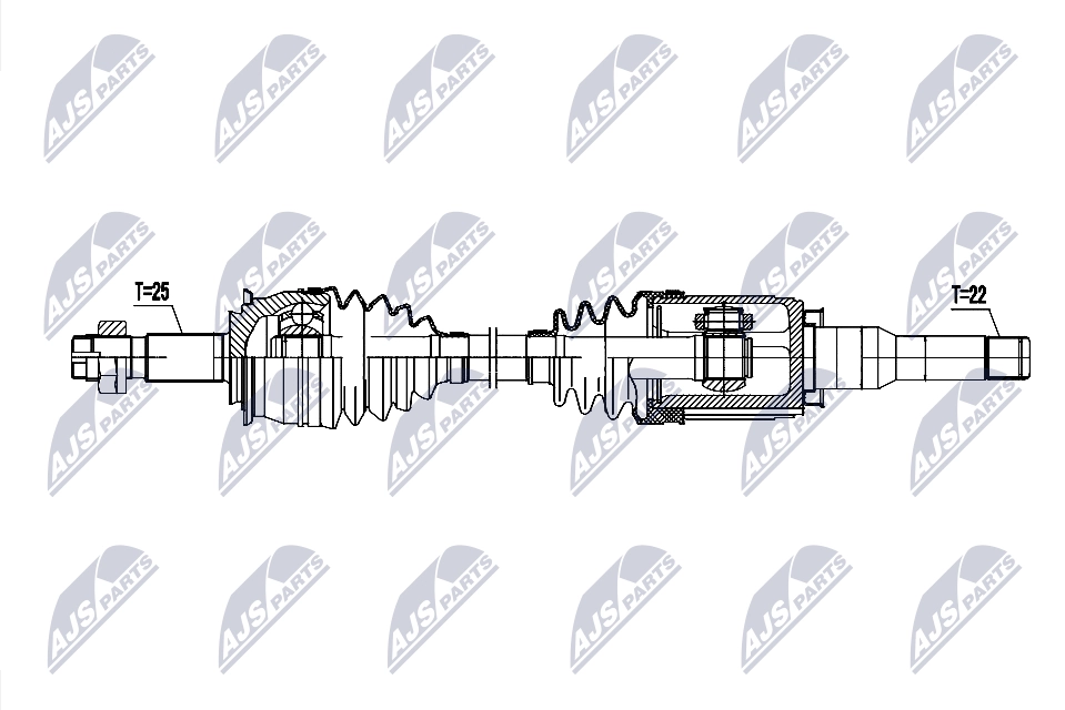 Приводной вал NTY NPW-DW-055