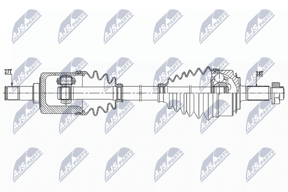 Приводной вал NTY NPW-HD-085
