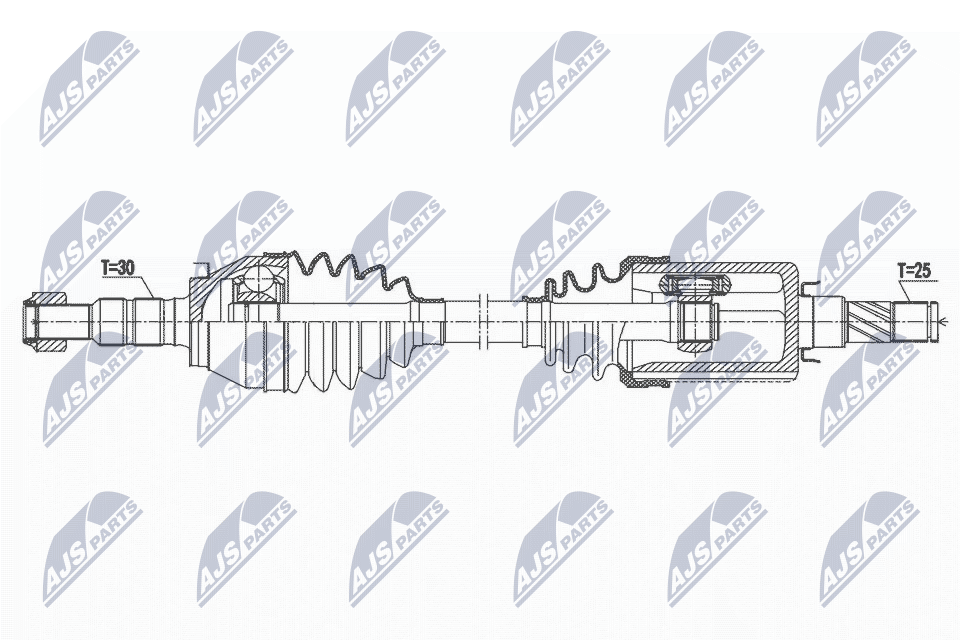 Приводной вал NTY NPW-PL-117