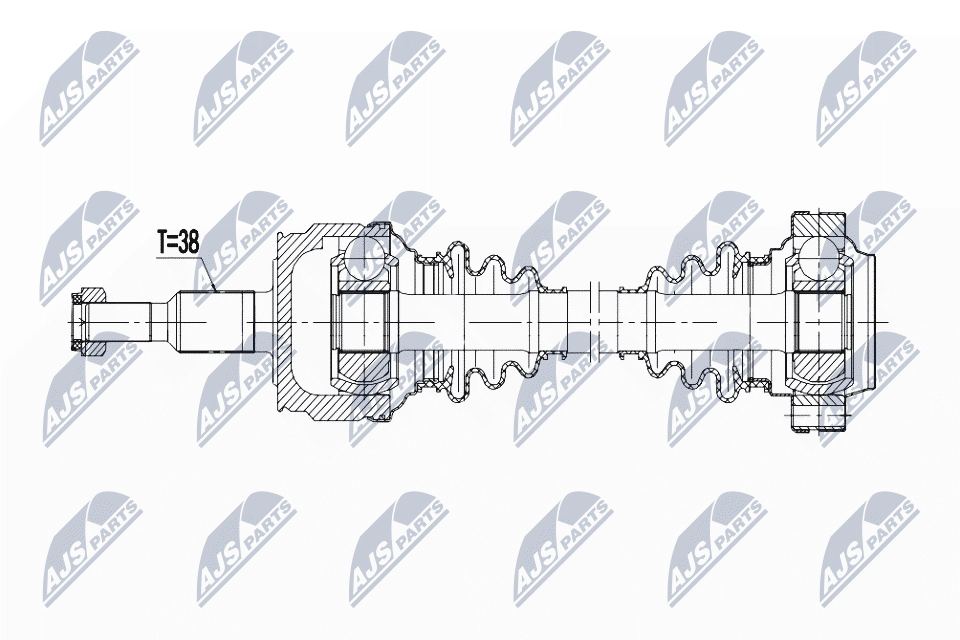 Приводной вал NTY NPW-VW-189