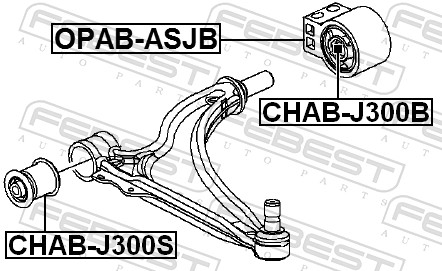 Подвеска рычаг независимой подвески колеса FEBEST OPAB-ASJB