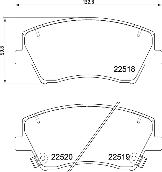 Комплект тормозных колодок дисковый тормоз beyond line - ev BREMBO P 30 107E