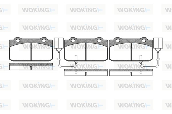 Комплект тормозных колодок дисковый тормоз WOKING P3103.02